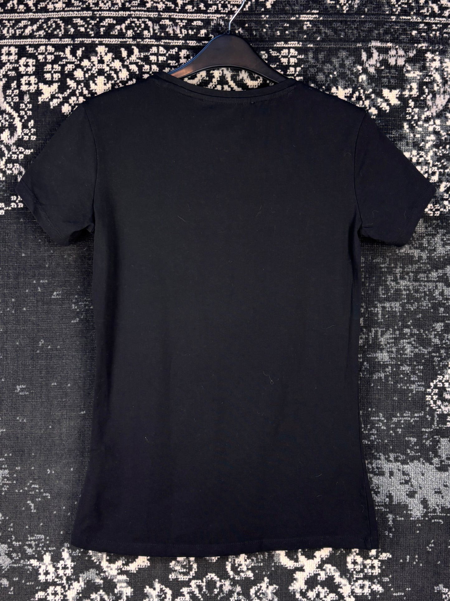 Women’s Y2K Guess Black Triangle Logo T-Shirt