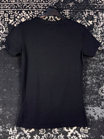 Women’s Y2K Guess Black Triangle Logo T-Shirt