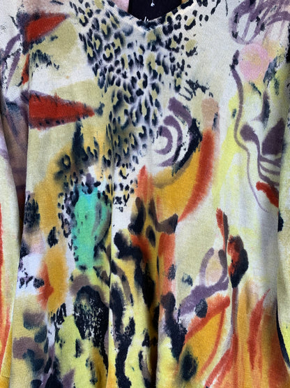 Womens Y2K Ava Leopard Print Long Sleeve Top