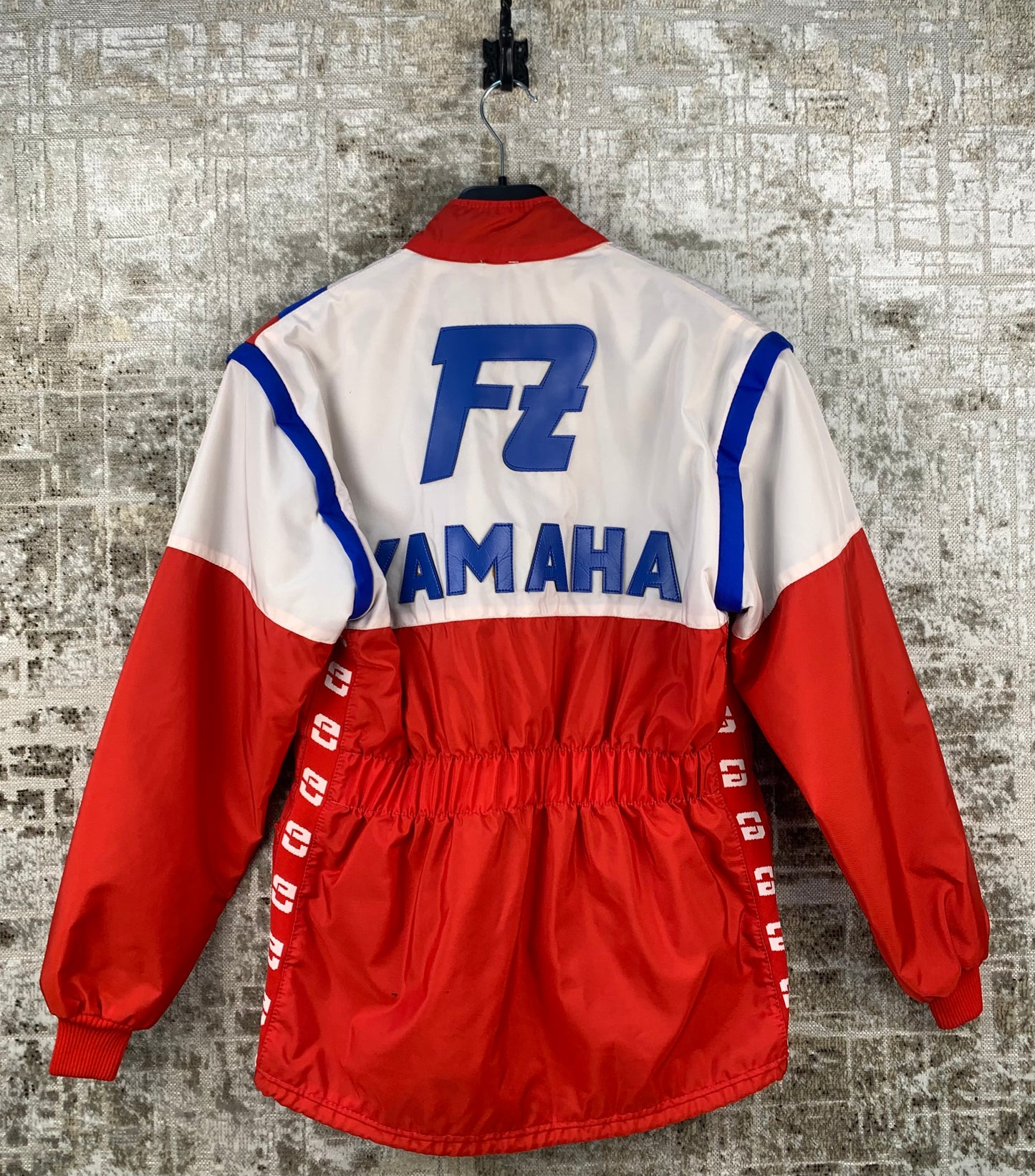 Mens Vintage Yamaha Red White Blue Racing Jacket