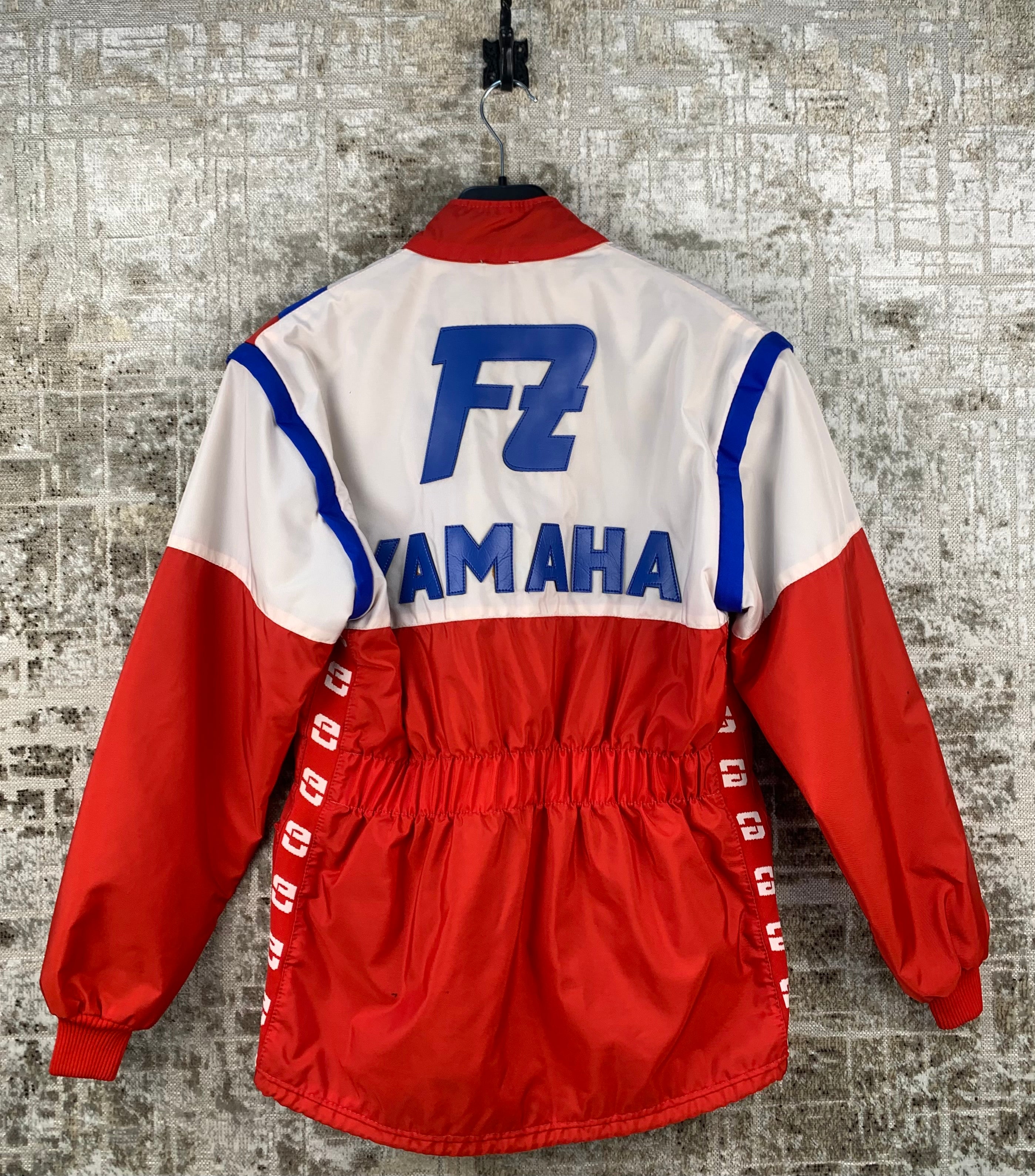 Mens Vintage Yamaha Red White Blue Racing Jacket