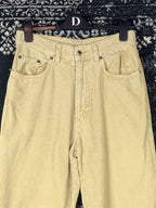 Vintage Men's Light Brown Corduroy Trousers