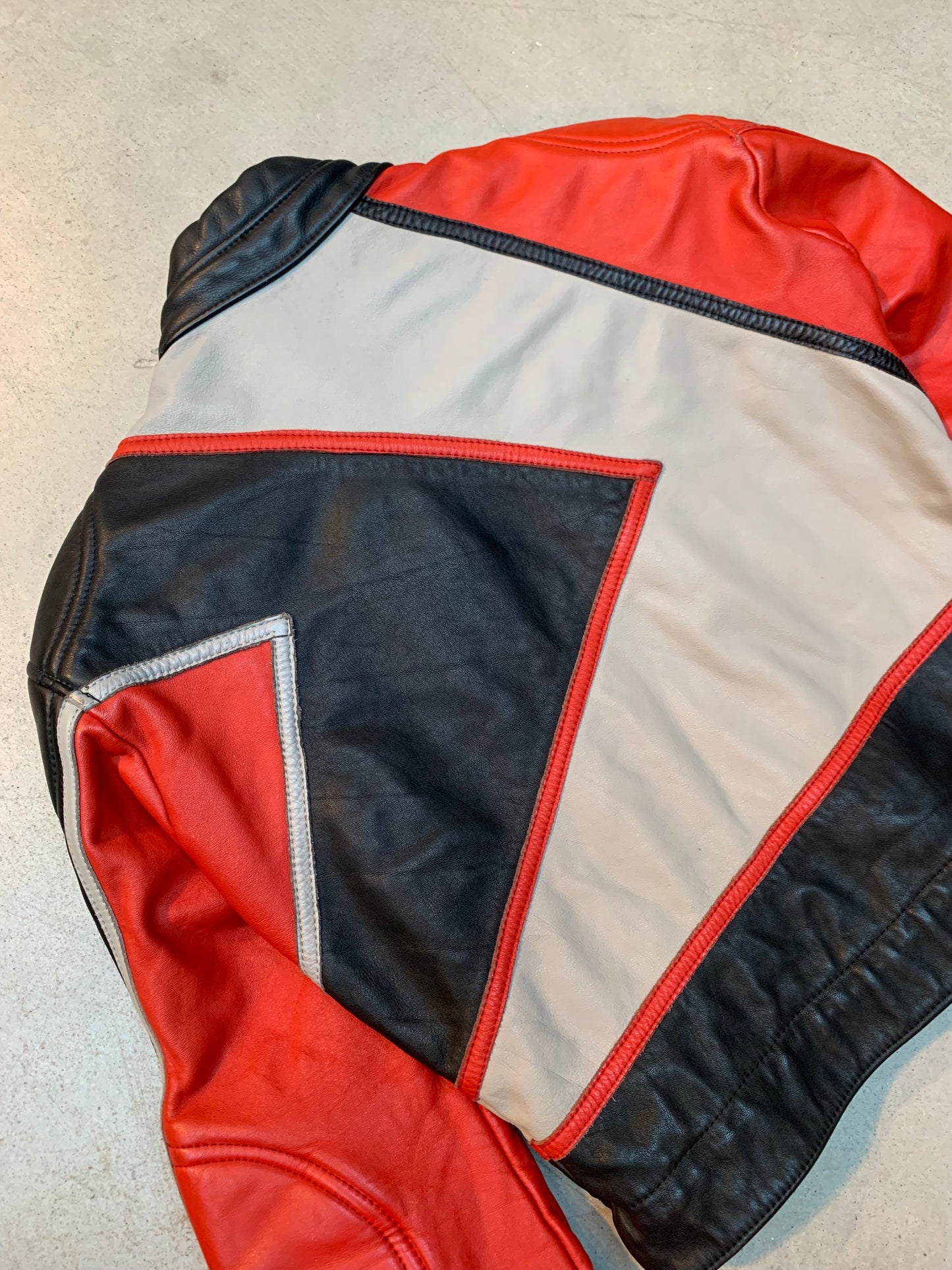 Unisex Erbo Vintage Leather Biker Jacket