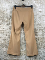 Womens Vintage Martinelli Beige Brown Wide Leg Trousers