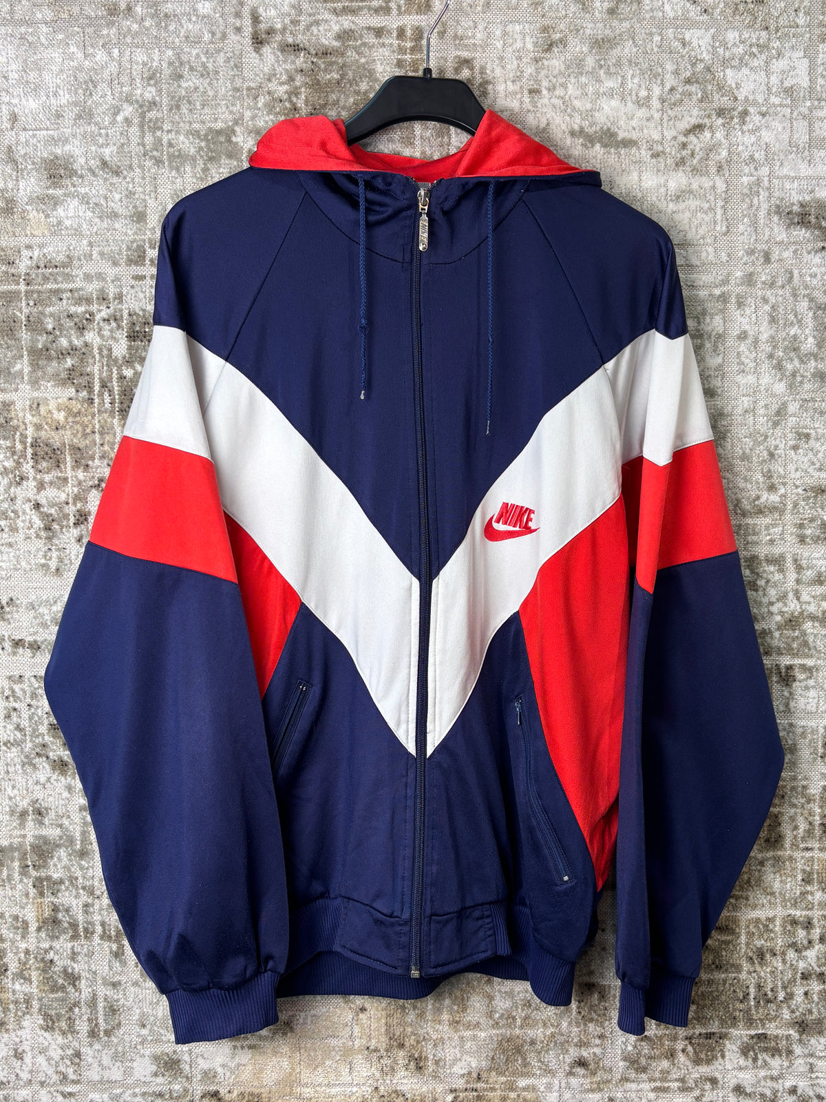 Vintage Nike USA Hooded Track Jacket