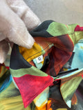 Vintage Otero Hernandez Multicolor Abstract Print Shirt
