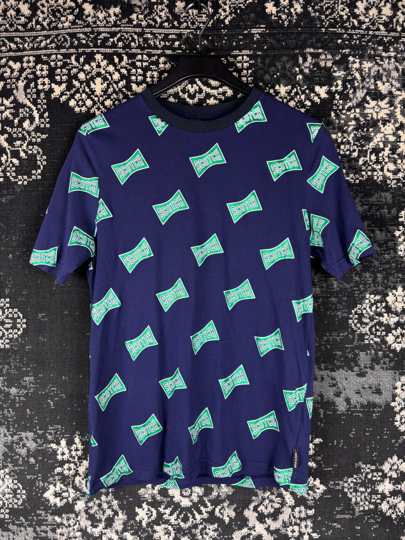 Scotch & Soda Dark Blue Graphic T-Shirt