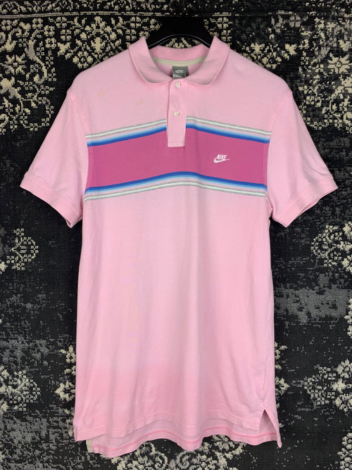 Men Pink Nike Polo T-Shirt