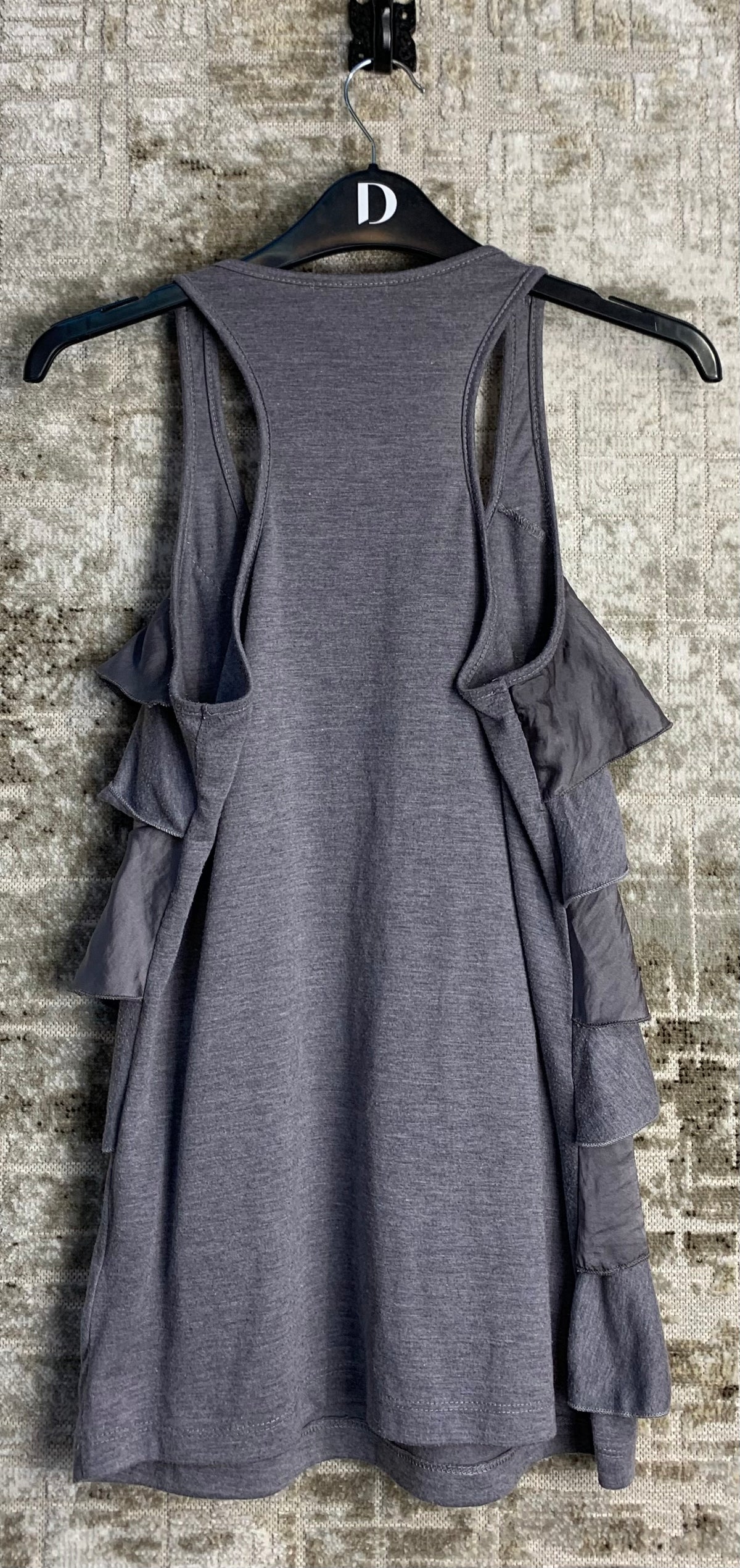 Big Star Ruffled Racerback Tank