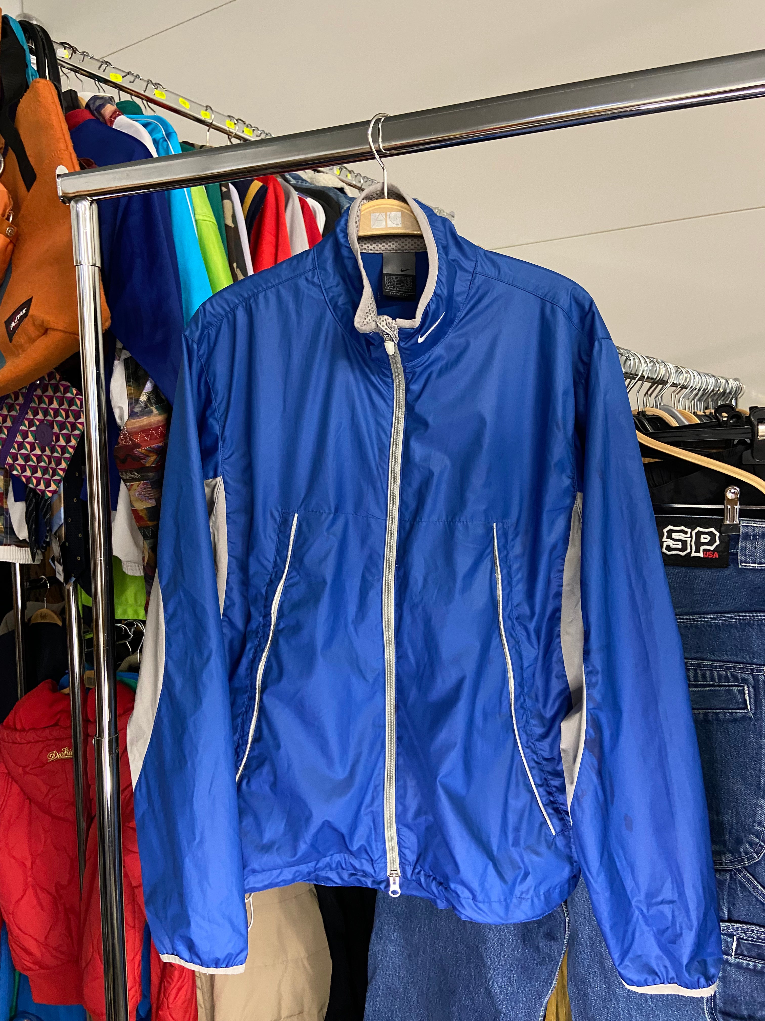 Vintage Nike Blue Comfort Fit Jacket M Mens Polyester