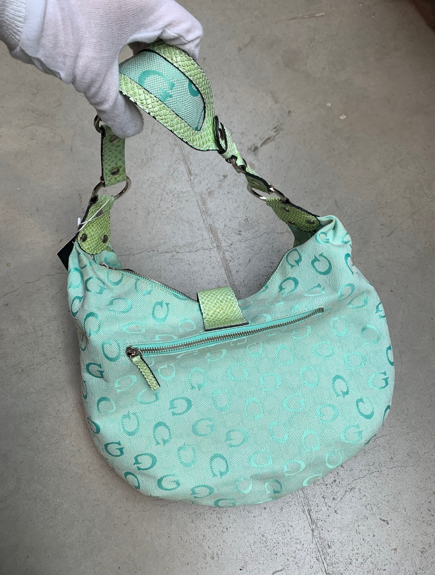 Guess Y2K Light Green Handbag