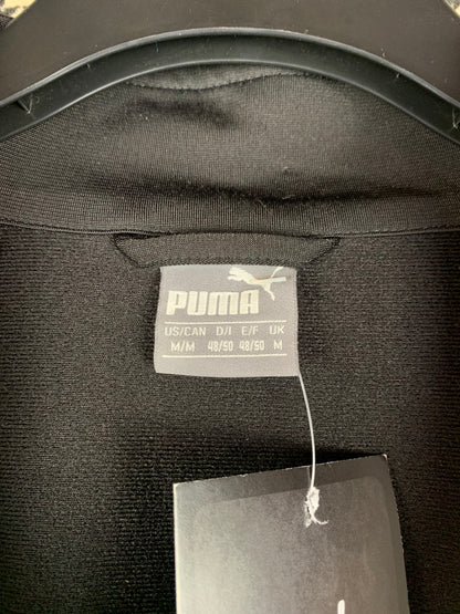 Puma Black and White Full-Zip Sports Track Jacket