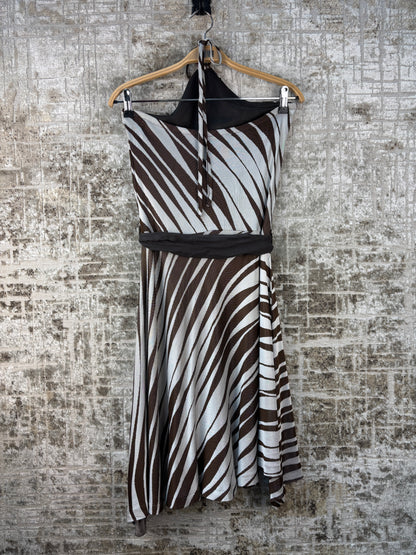Women's Y2K Miss Sixty Zebra Print Dress