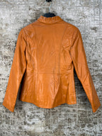 Womens Vintage Caprino Leather Jacket