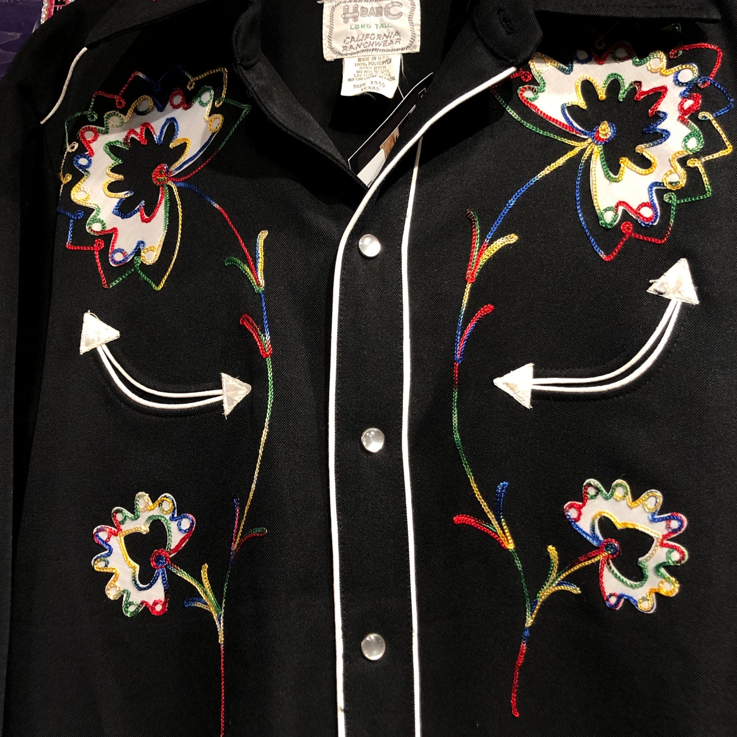 Vintage Embroidered Button Up