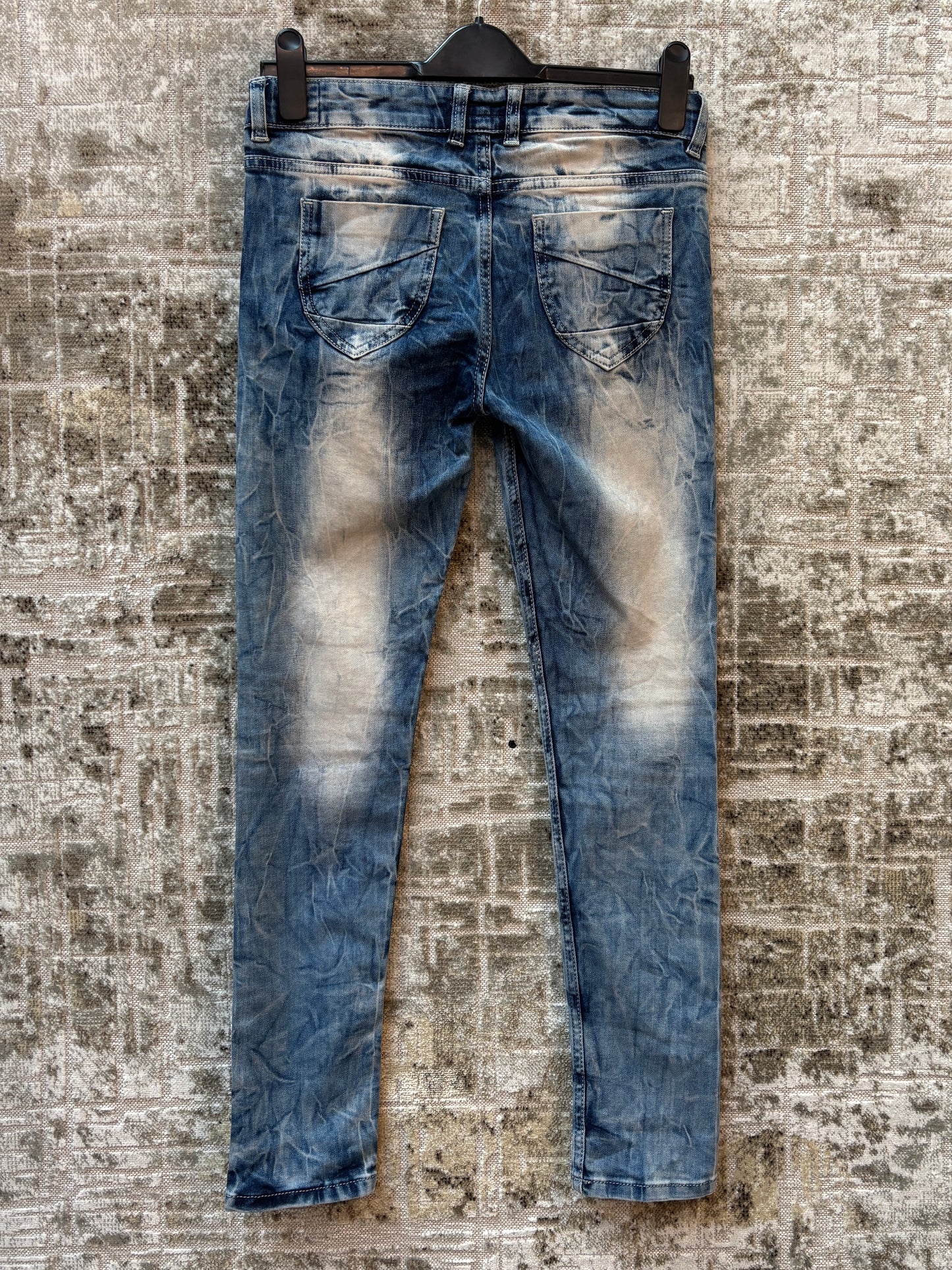 X-Yüce Jeans Y2K Rhinestone Skinny Jeans