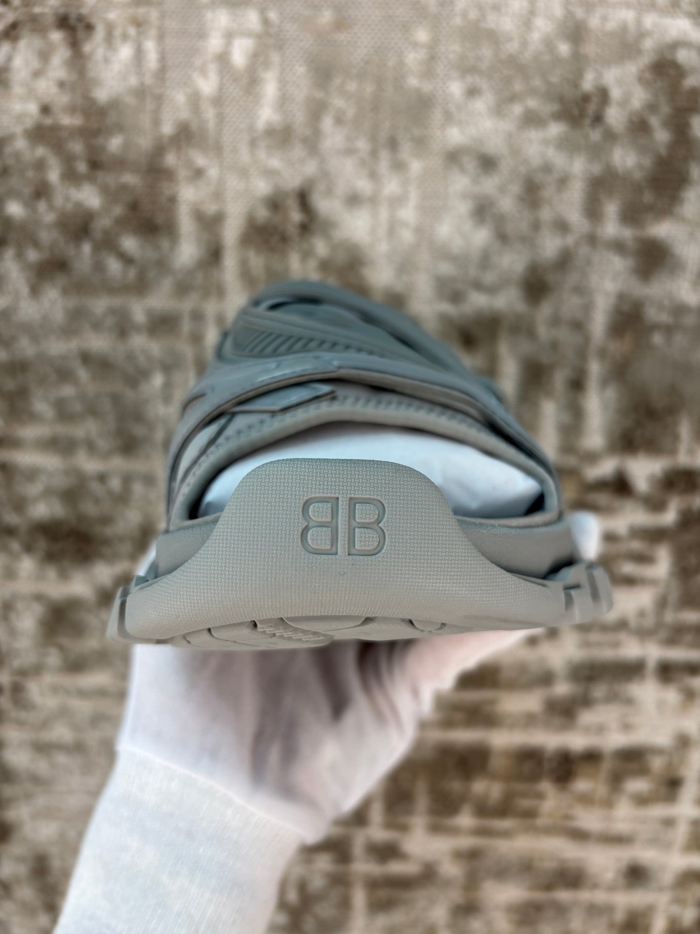 Balenciaga Track Grey Sandal Slides