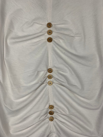 Y2K Women's White Lady Biker Iced Out T-Shirt