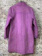 Kappahl Purple Faux Shearling Coat