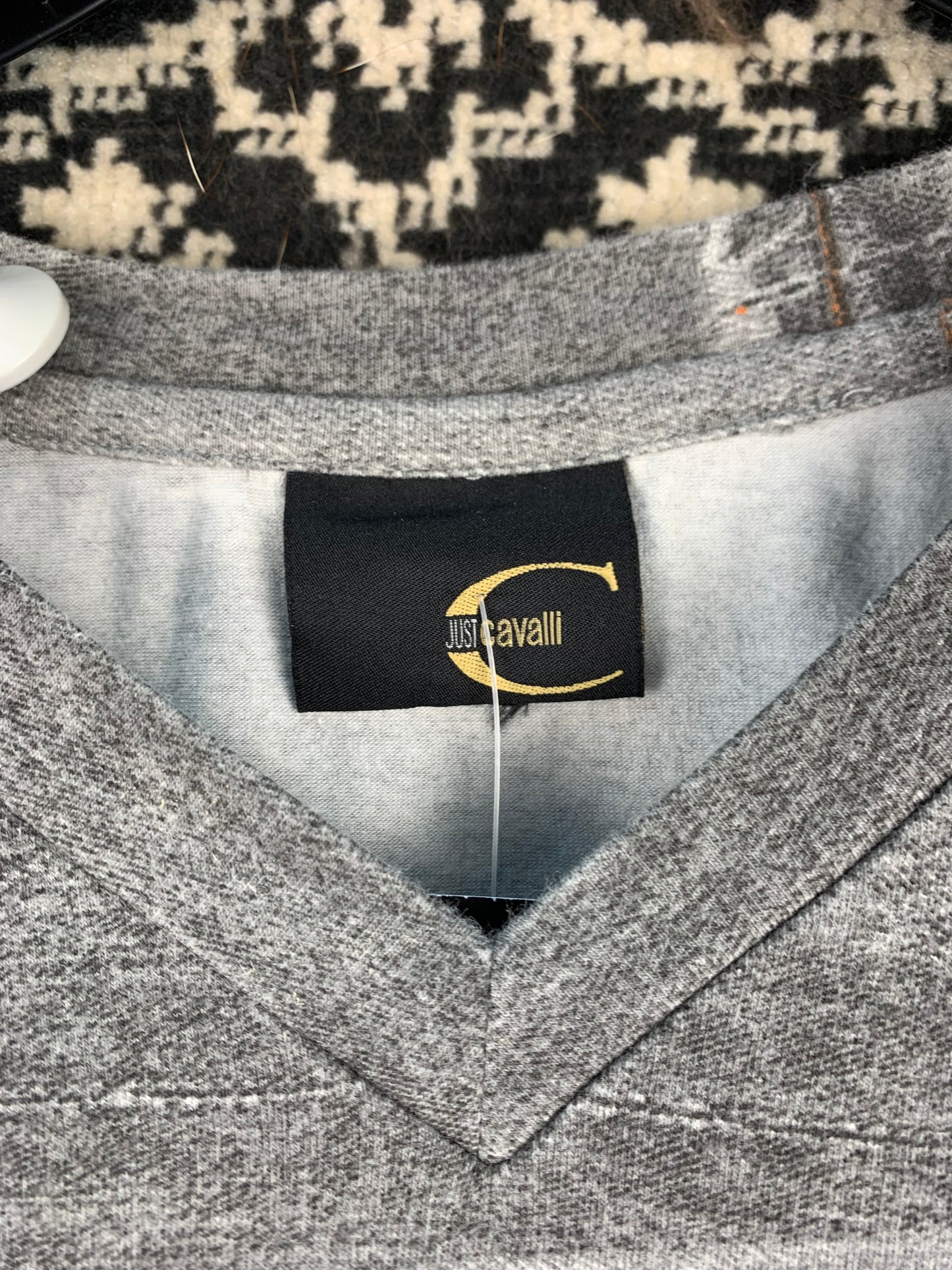 Men's Vintage Just Cavalli Gray Graphic T Shirt