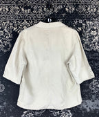 Women's Vintage INTOWN Beige Lace Up Shirt