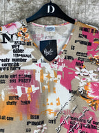 Vintage Y2k Graphic Floral Top