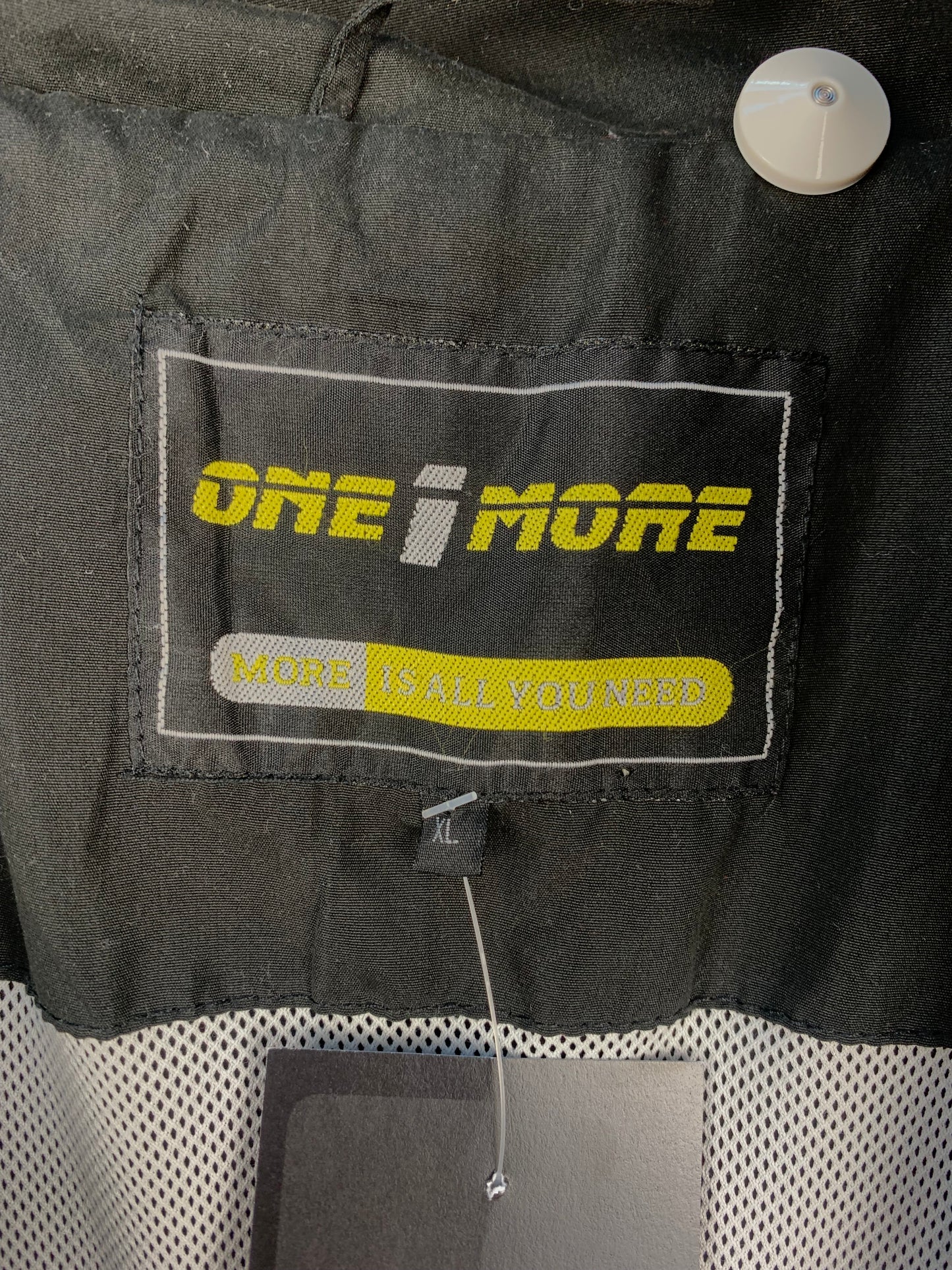 One More Mens Black Yellow Track Jacket