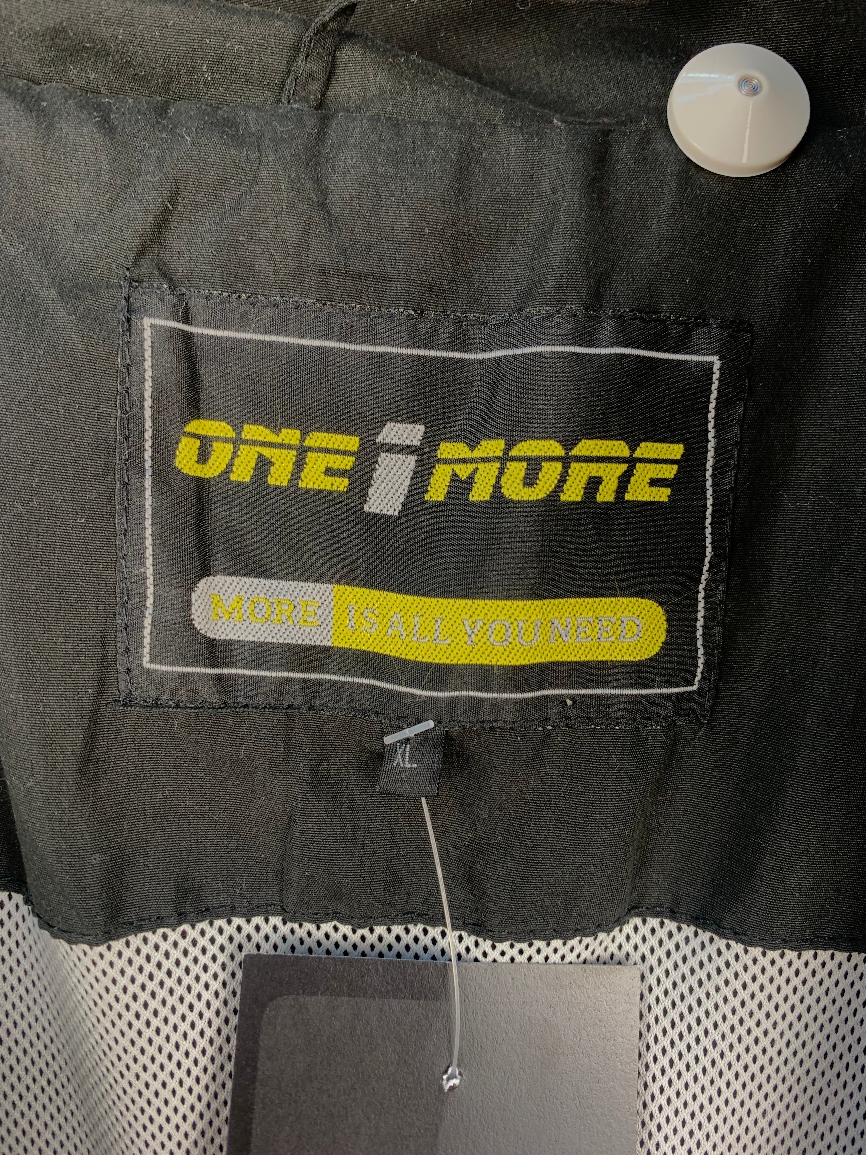 One More Mens Black Yellow Track Jacket