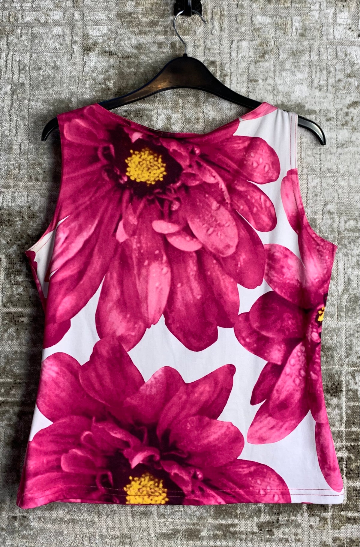 Y2K Pink Floral Print Tank Top