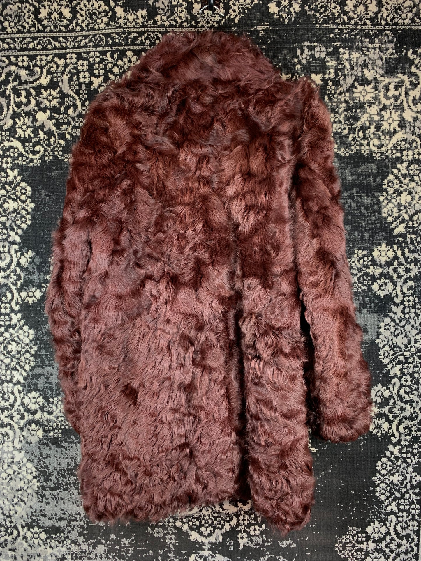 Women’s Genuine Brown Goat Fur Coat