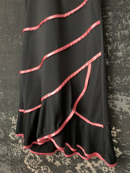 Y2K Women's Black Sleeveless Coquette Dress