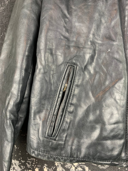 Women’s Vintage Schott NYC Black Leather Jacket