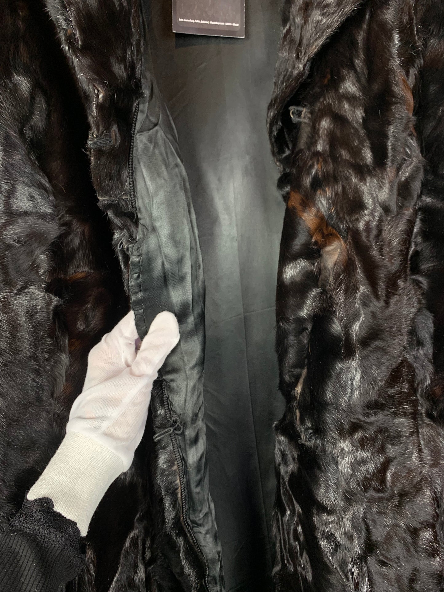 Women’s Deep Dark Brown Genuine Mink Fur Coat