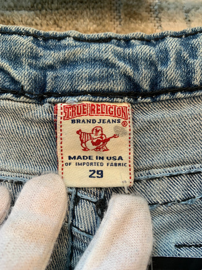 True Religion Light Wash Straight Jeans