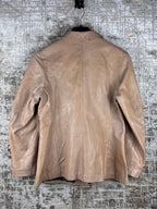Vintage Double-Breasted Leather Jacket