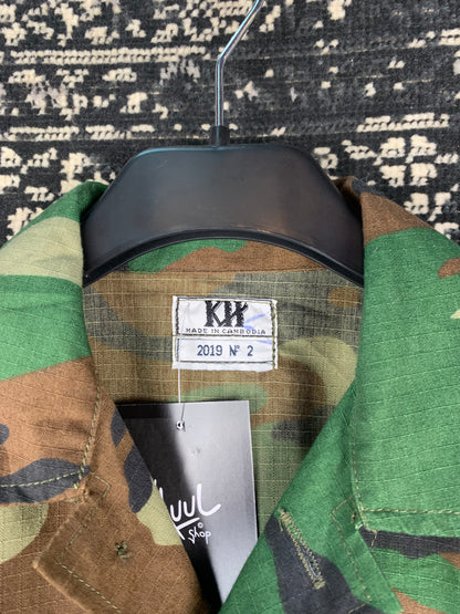 Women's Vintage Camouflage Military Field Jacket