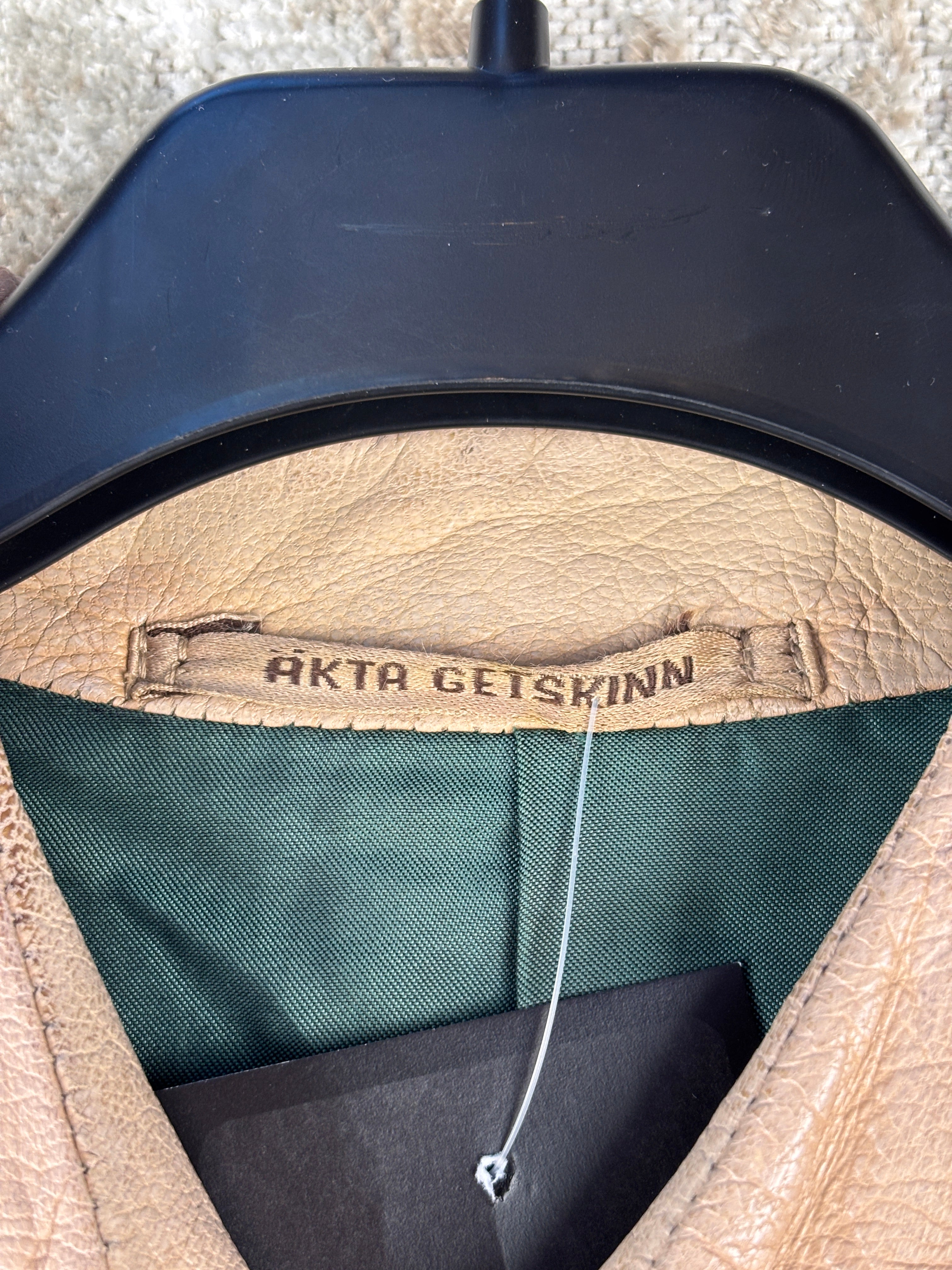 Vintage Double-Breasted Leather Jacket