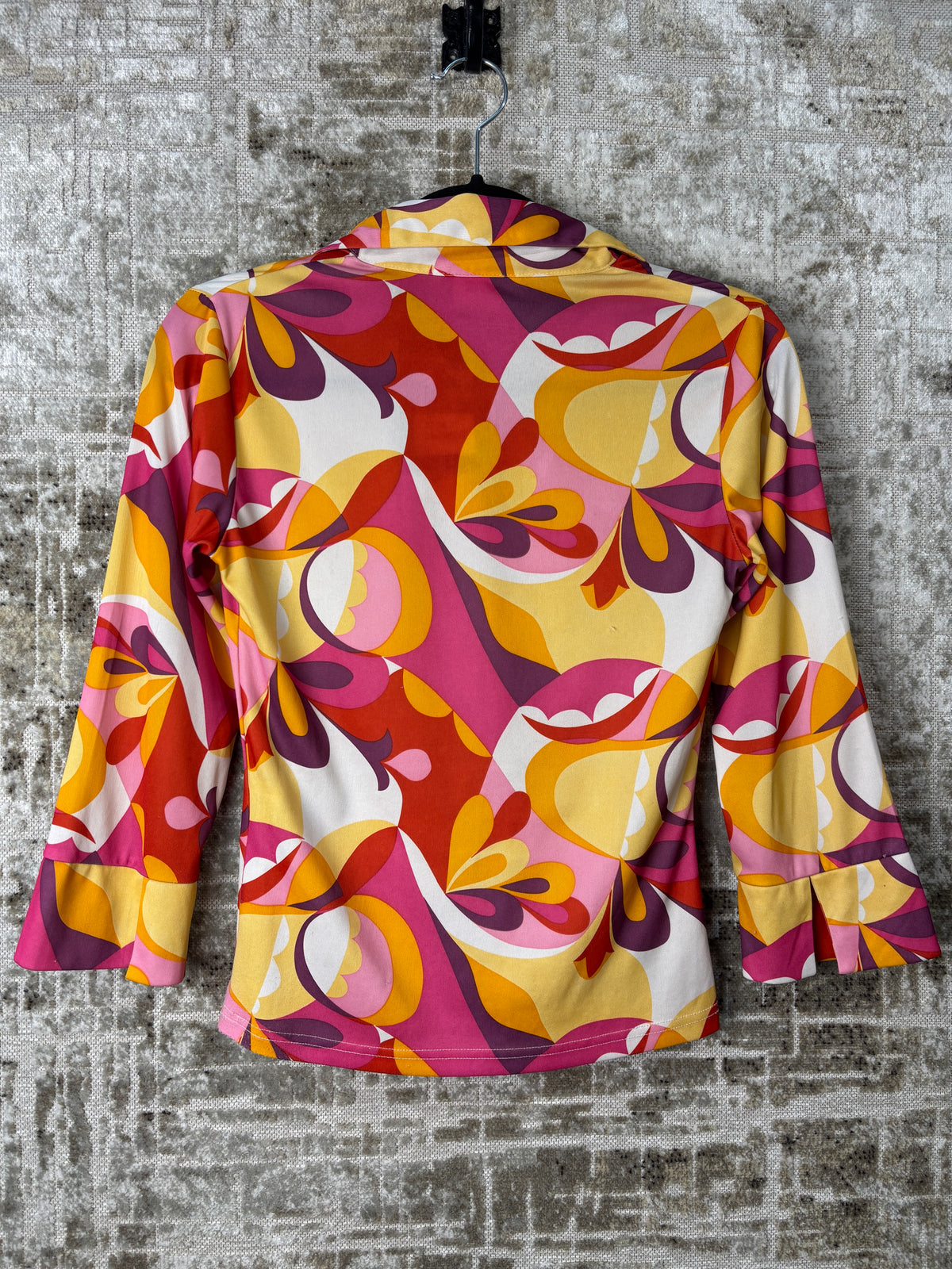 Hennes Collection Y2K Psychedelic Collared Top