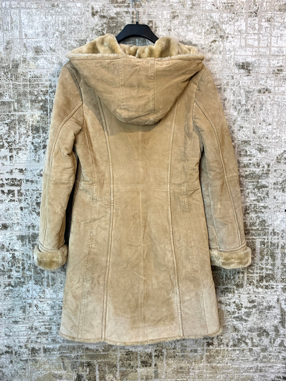 Saki Hooded Faux Shearling Coat