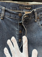 Men's Vintage Blue Beige Blend of America Denim Jorts