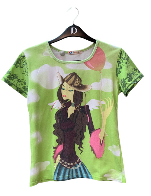 Sheng Hao Y2K Cowgirl Graphic Tee