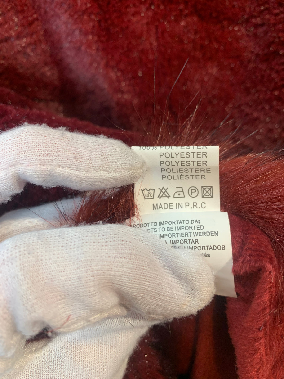 Samar Moda Faux Fur Trim Cape
