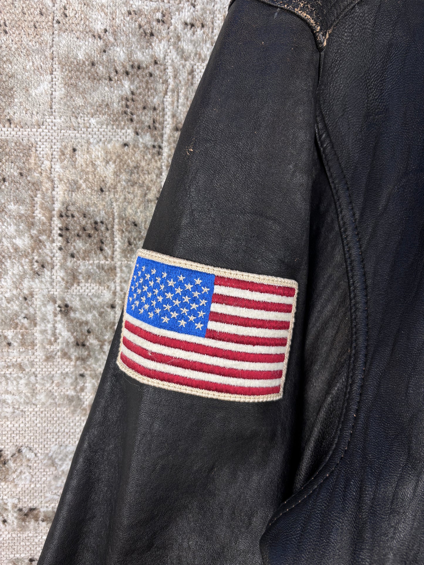 Men's Vintage Guess USA Legends Leather Jacket