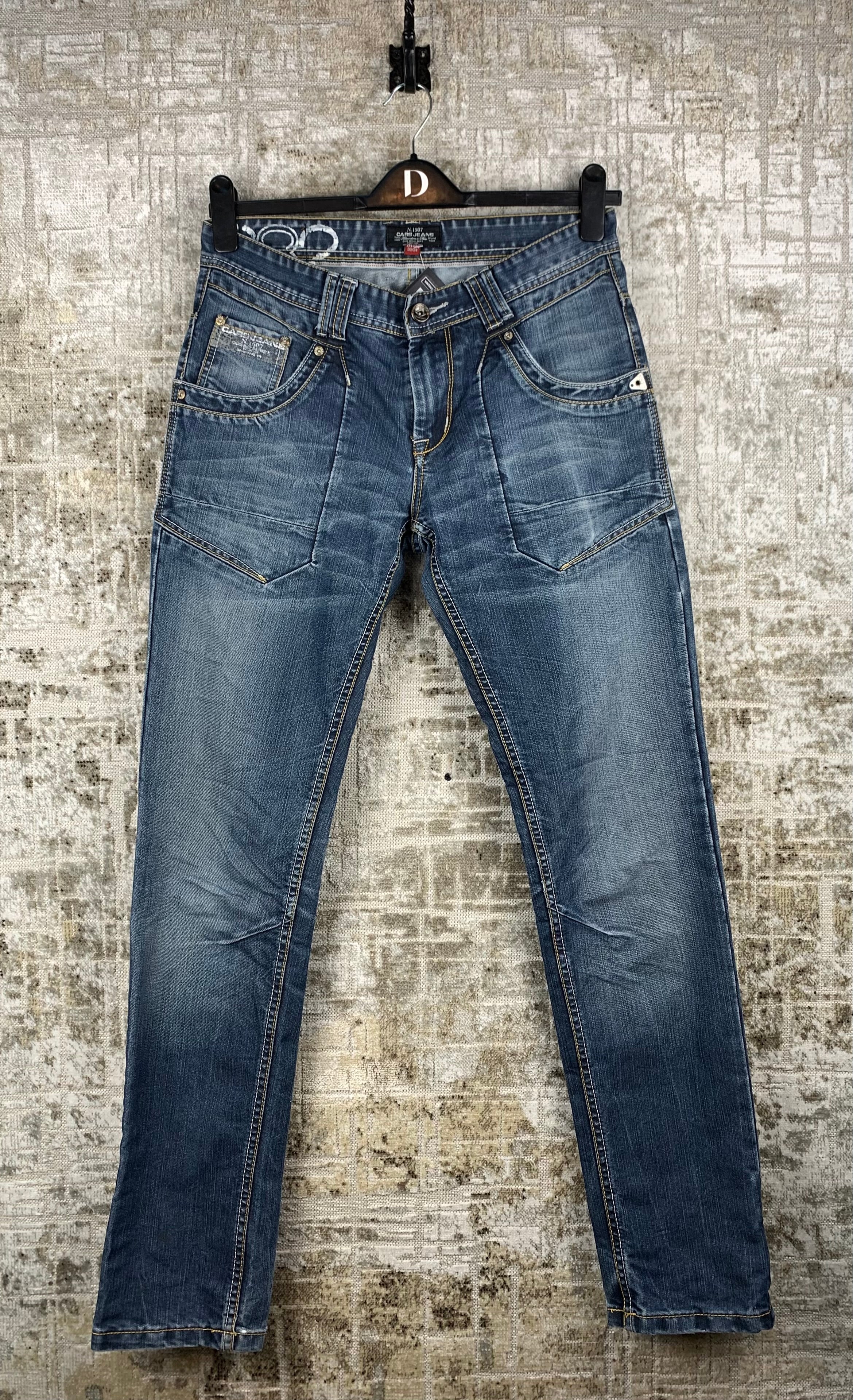 Mens Y2K Cars Blue Denim Jeans