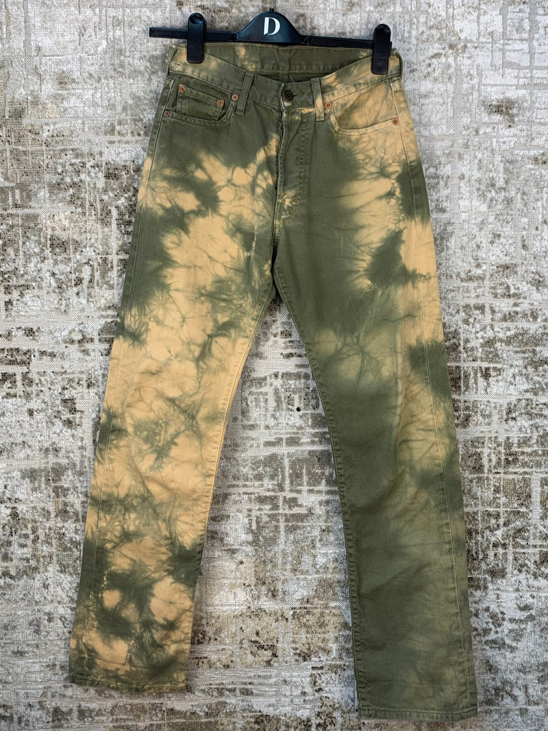 Womens Vintage Levis 551 Tie Dye Jeans