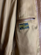 Paavo Heinonen Tan Leather Coat