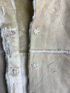Y2K Shearling-Style Suede Jacket