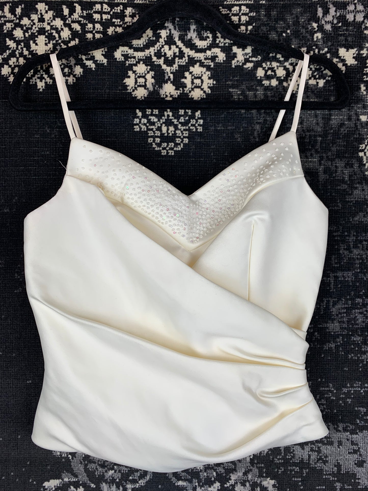 Women's Vintage Ivory Wedding Top