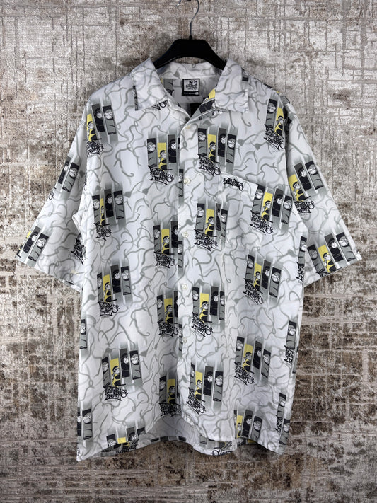 Mens Y2K Southpole White Button Up Shirt
