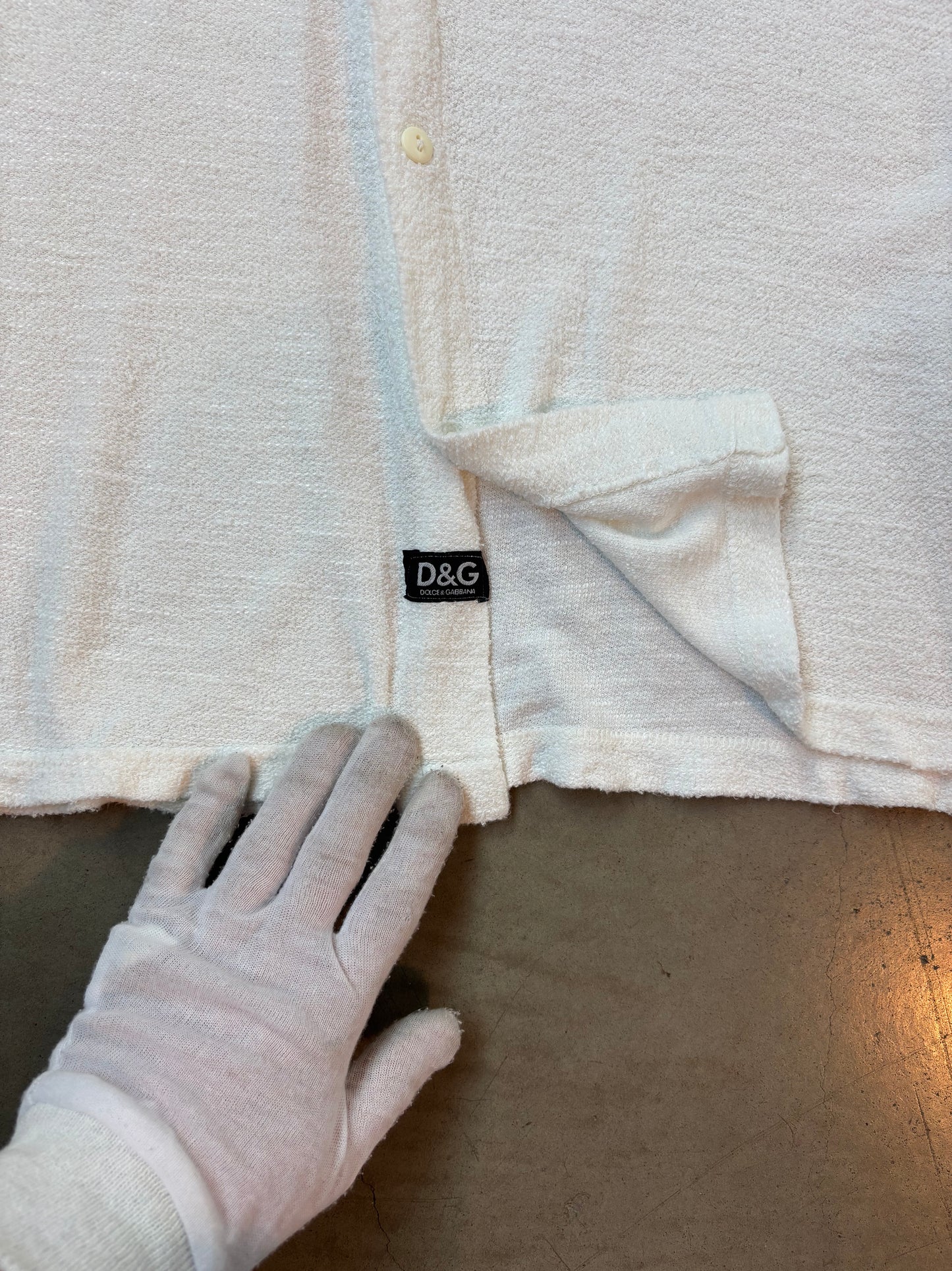 Mens Vintage Dolce And Gabbana Cotton Button Up